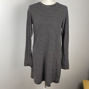 Forever 21 Horizontal Striped Jersey Dress Casual Long sleeve loose bodycon